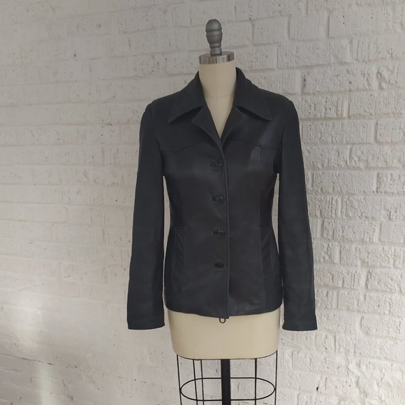 VINTAGE NORTHBOUND LEATHER JACKET - Picture 1 of 12